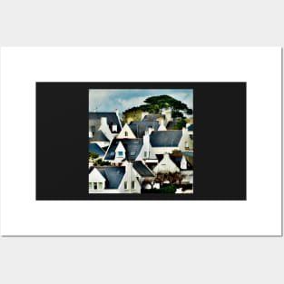 Conquet roofs Posters and Art